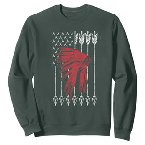 Native American Teepee American Flag Sweatshirt
