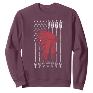 Native American Teepee American Flag Sweatshirt