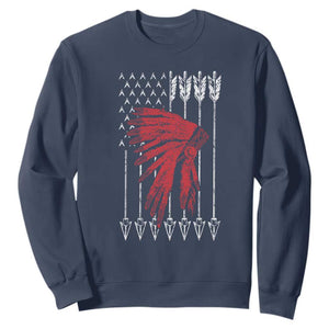 Native American Teepee American Flag Sweatshirt