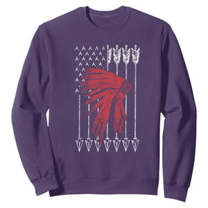Native American Teepee American Flag Sweatshirt