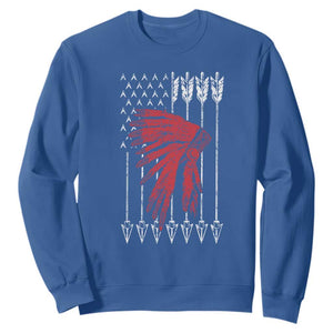 Native American Teepee American Flag Sweatshirt
