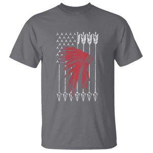 Native American Teepee American Flag T Shirt