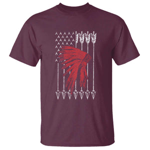 Native American Teepee American Flag T Shirt