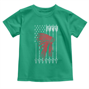 Native American Teepee American Flag Toddler T Shirt