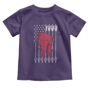 Native American Teepee American Flag Toddler T Shirt