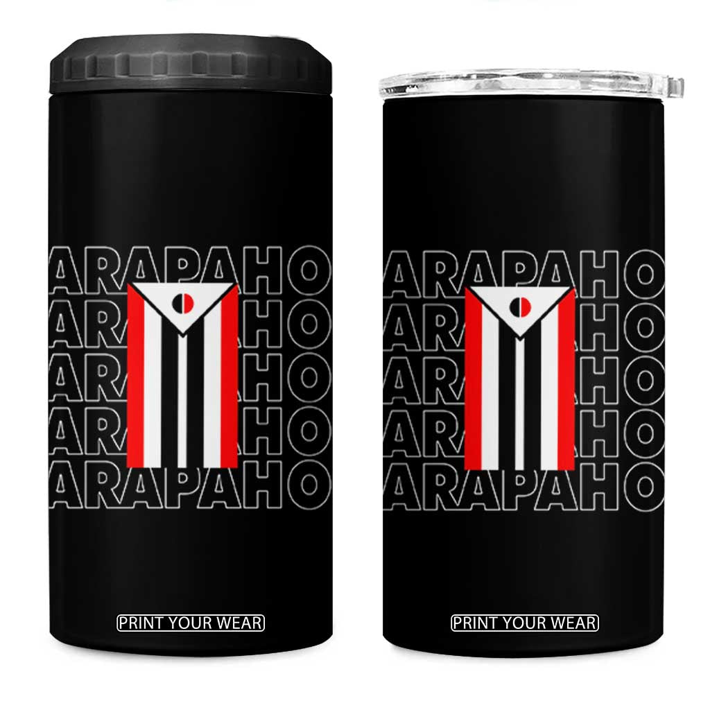 Arapaho Nation Flag Symbol 4 in 1 Can Cooler Tumbler