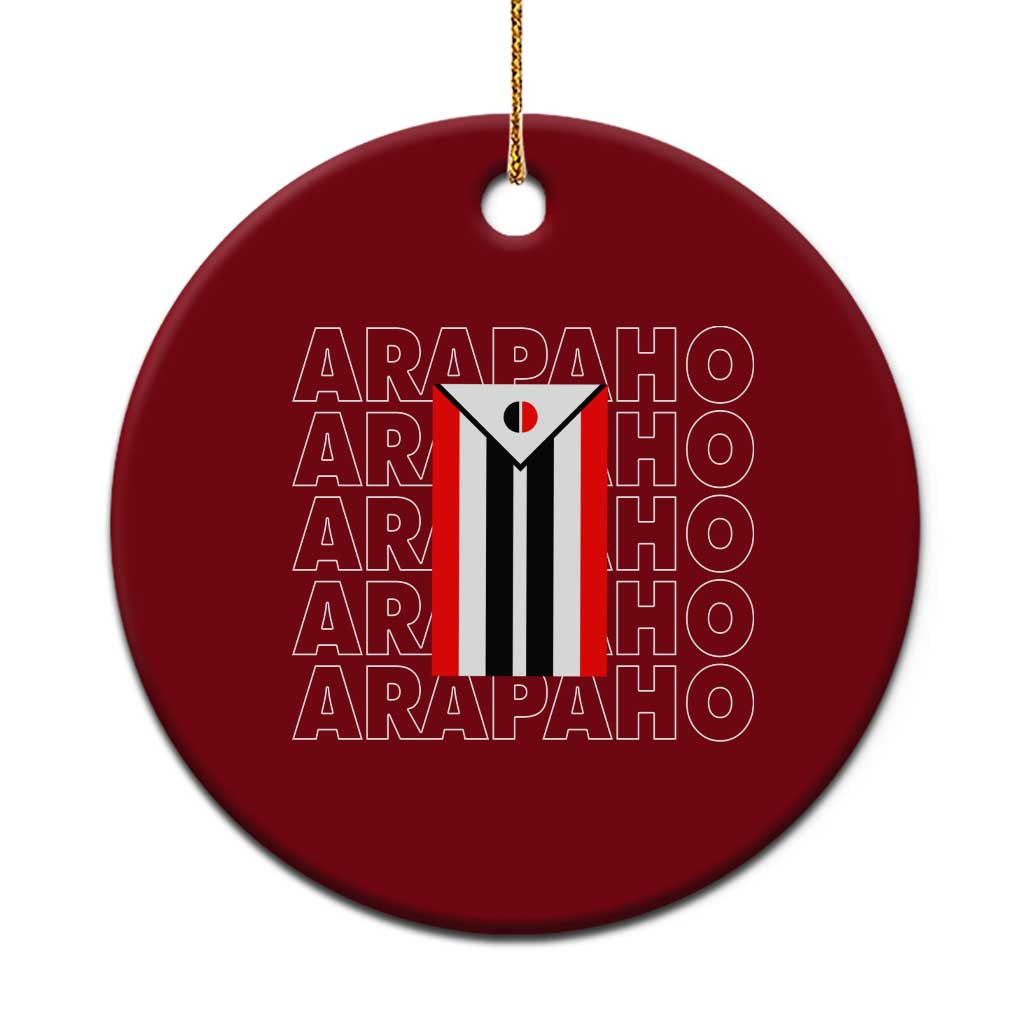 Arapaho Nation Flag Symbol Ceramic Ornament