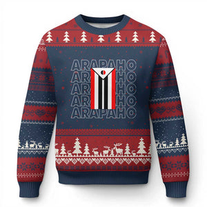 Arapaho Nation Flag Symbol Ugly Christmas Sweater