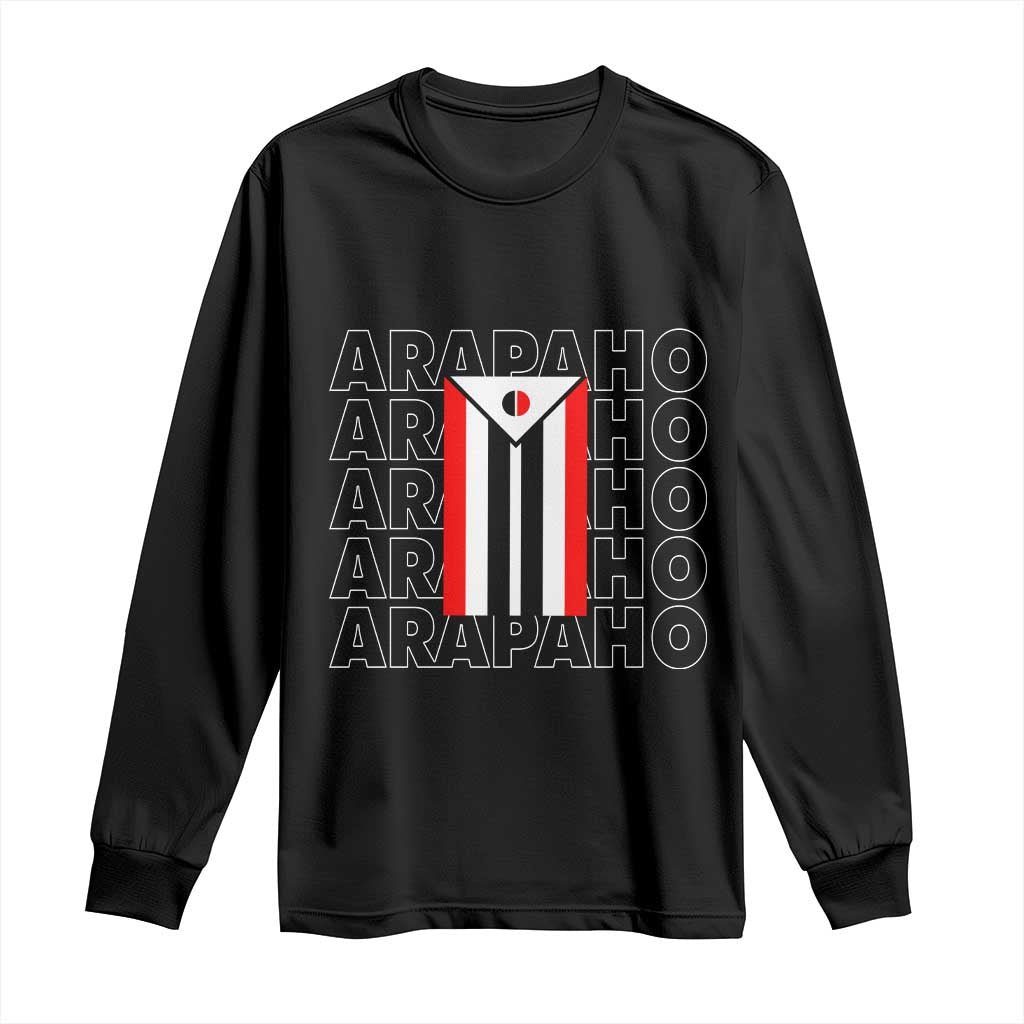 Arapaho Nation Flag Symbol Long Sleeve Shirt TS14 Black Print Your Wear