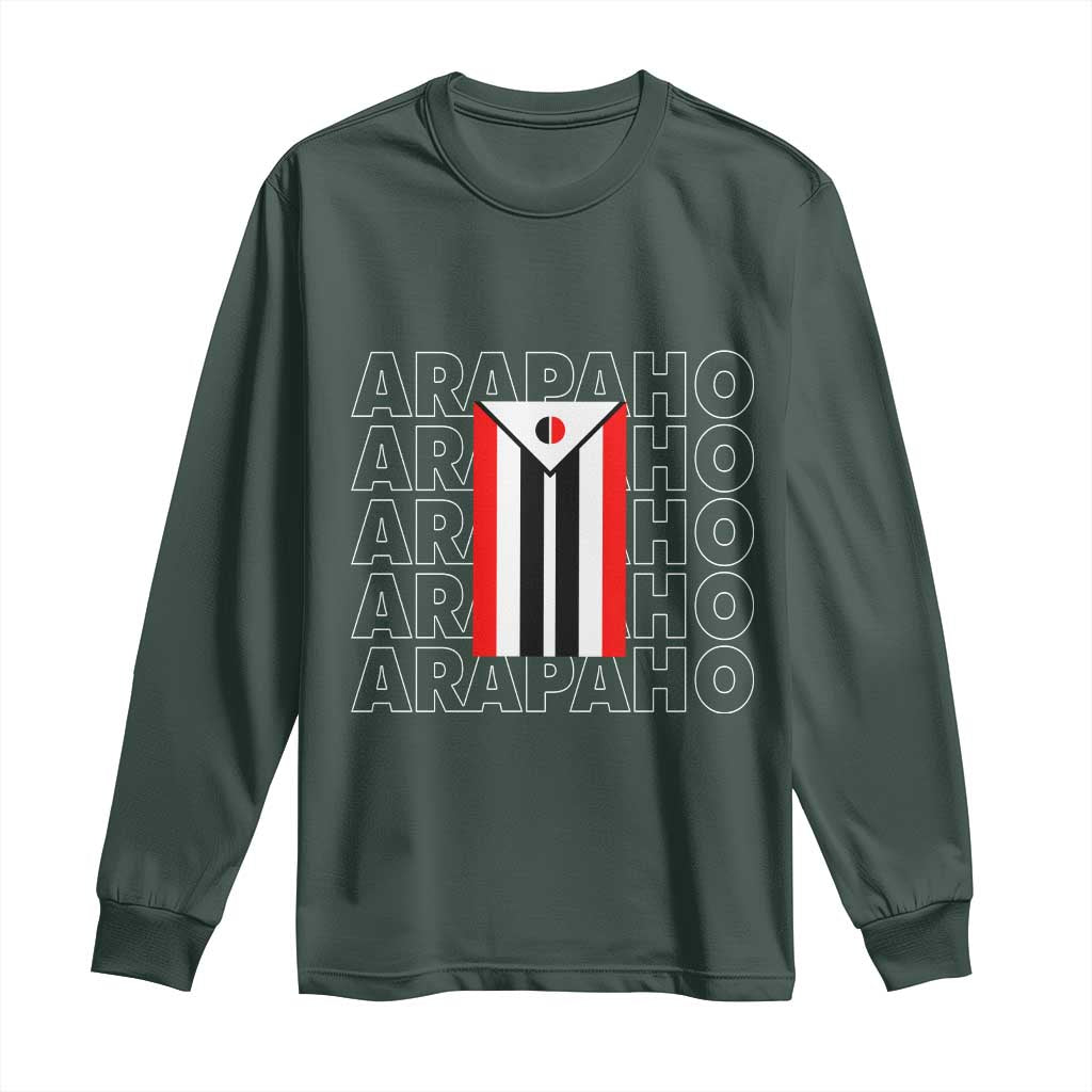 Arapaho Nation Flag Symbol Long Sleeve Shirt