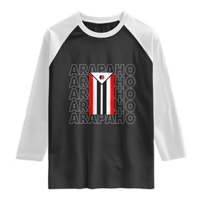 Arapaho Nation Flag Symbol Raglan Shirt