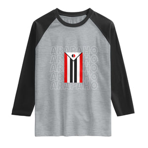 Arapaho Nation Flag Symbol Raglan Shirt