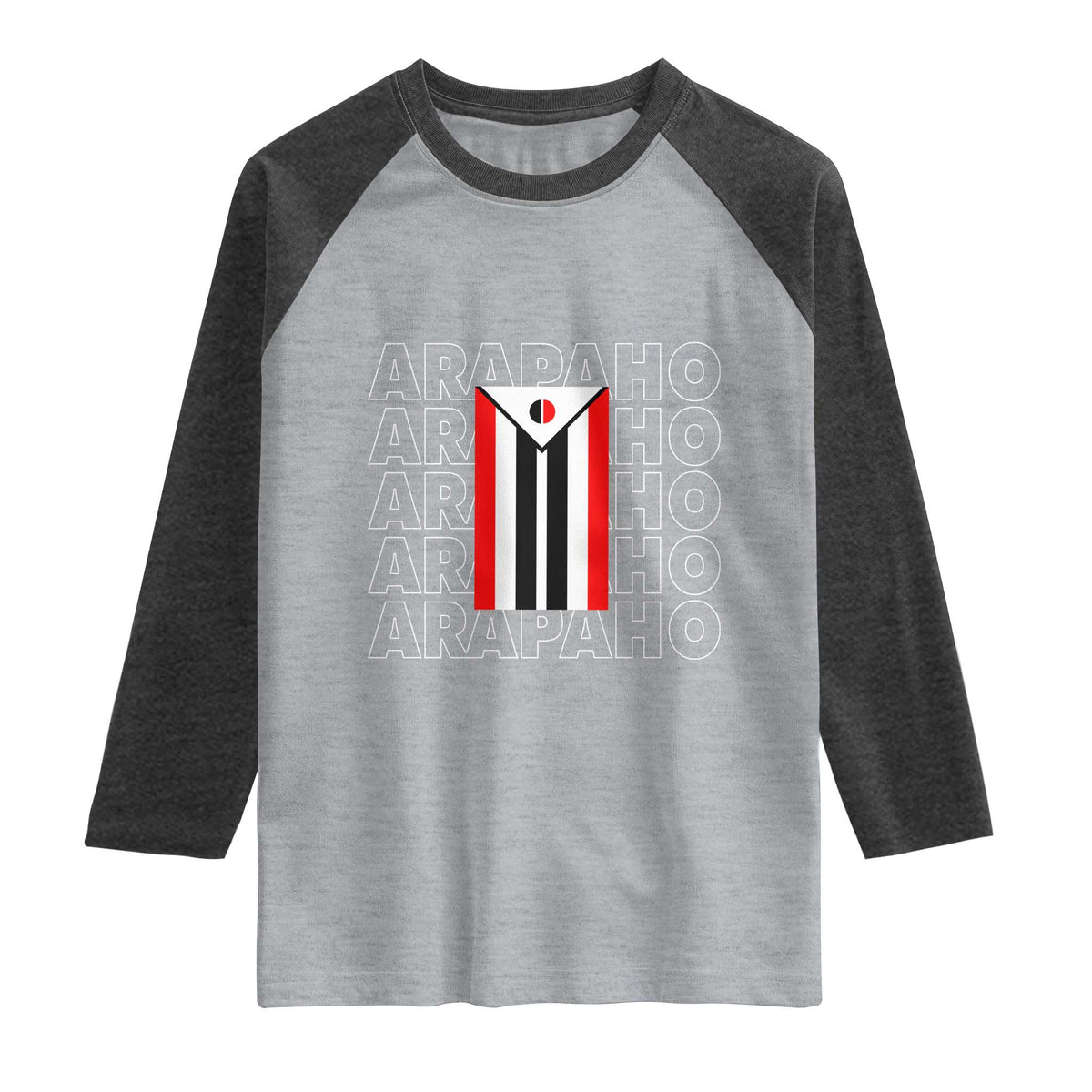 Arapaho Nation Flag Symbol Raglan Shirt