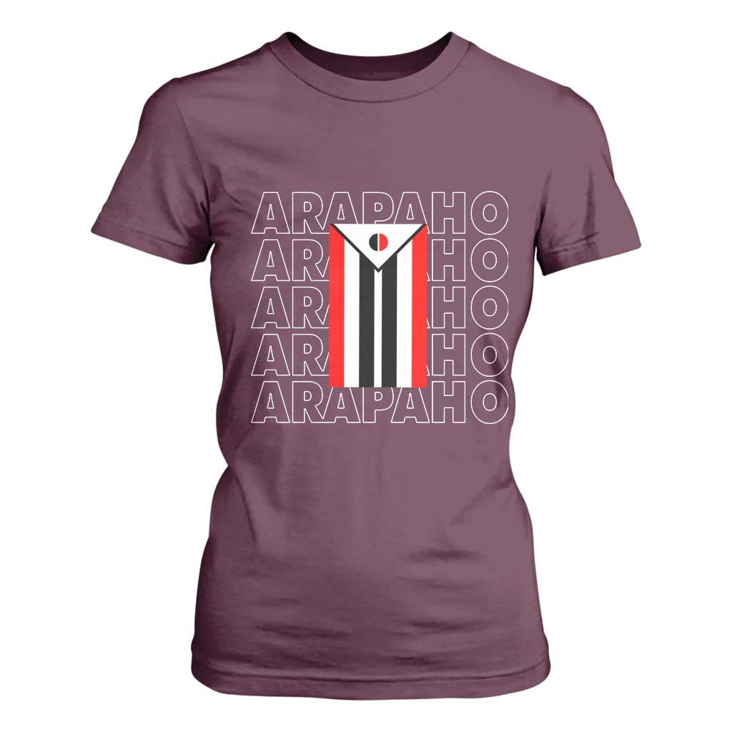 Arapaho Nation Flag Symbol T Shirt For Women