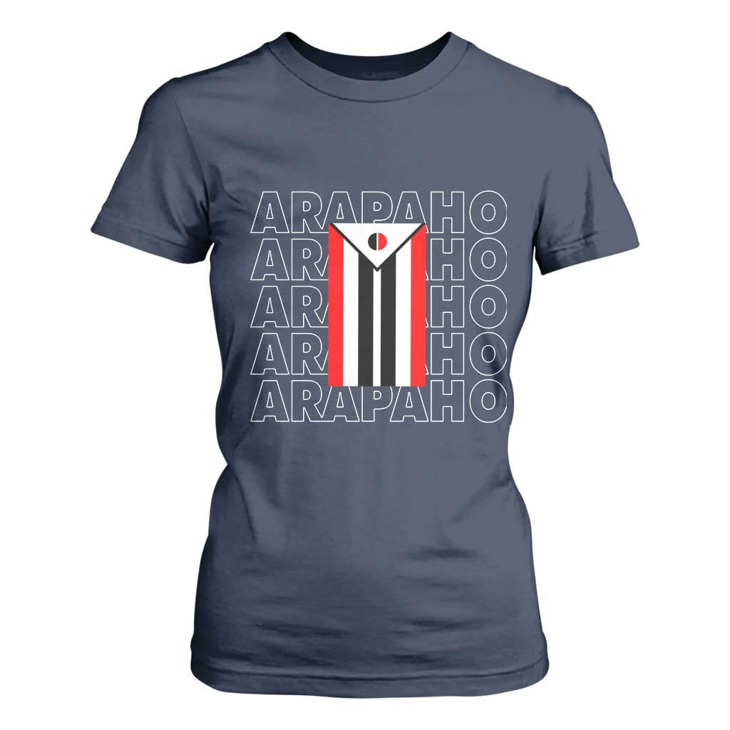 Arapaho Nation Flag Symbol T Shirt For Women