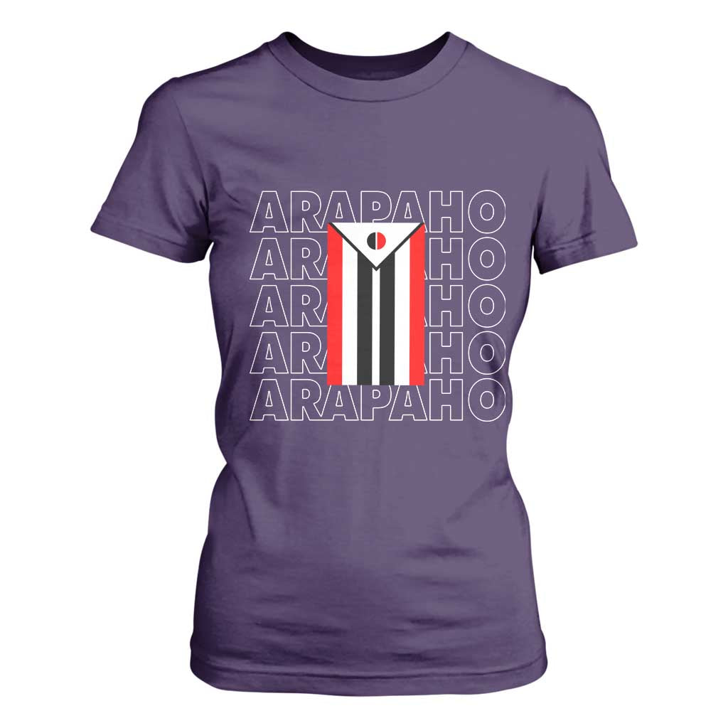 Arapaho Nation Flag Symbol T Shirt For Women