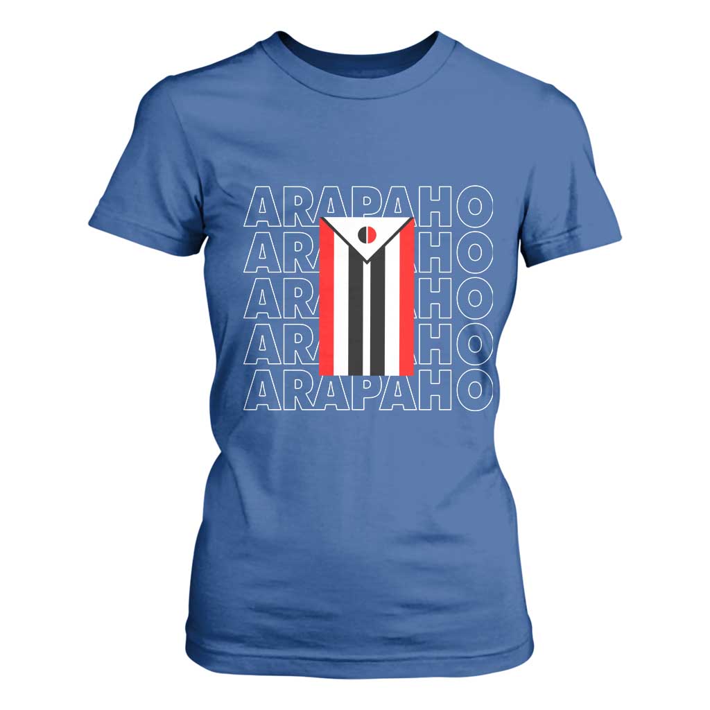 Arapaho Nation Flag Symbol T Shirt For Women