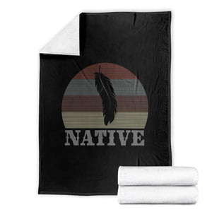 Native Indian American Pride Indigenous Native American Throw Blanket