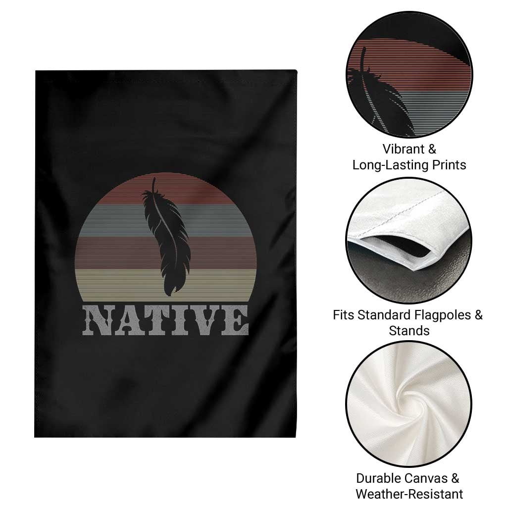 Native Indian American Pride Indigenous Native American Garden Flag
