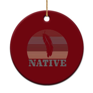 Native Indian American Pride Indigenous Native American Ceramic Ornament