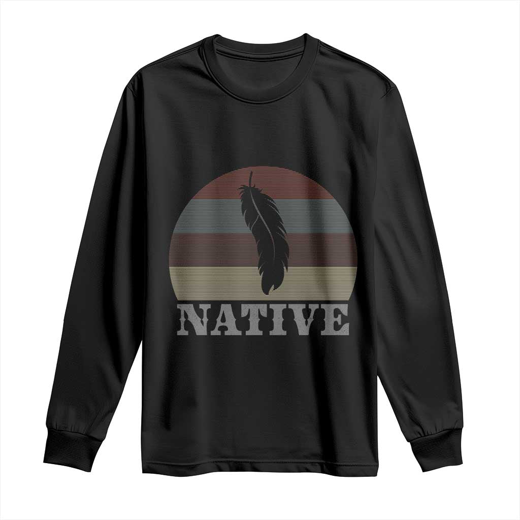 Native Indian American Pride Indigenous Native American Long Sleeve Shirt TS14 Black Print Your Wear