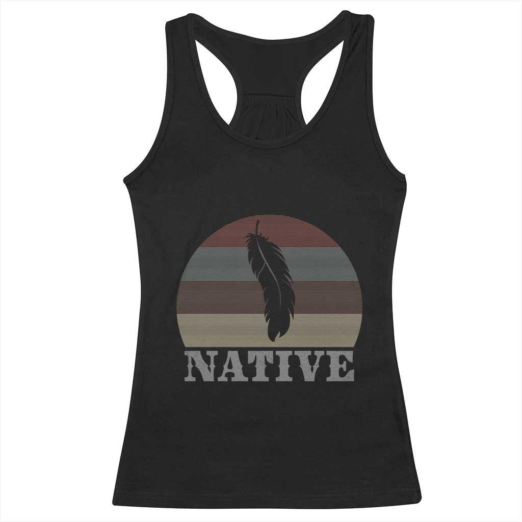 Native Indian American Pride Indigenous Native American Racerback Tank Top