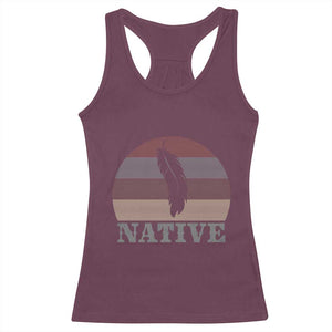 Native Indian American Pride Indigenous Native American Racerback Tank Top