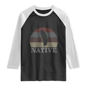 Native Indian American Pride Indigenous Native American Raglan Shirt