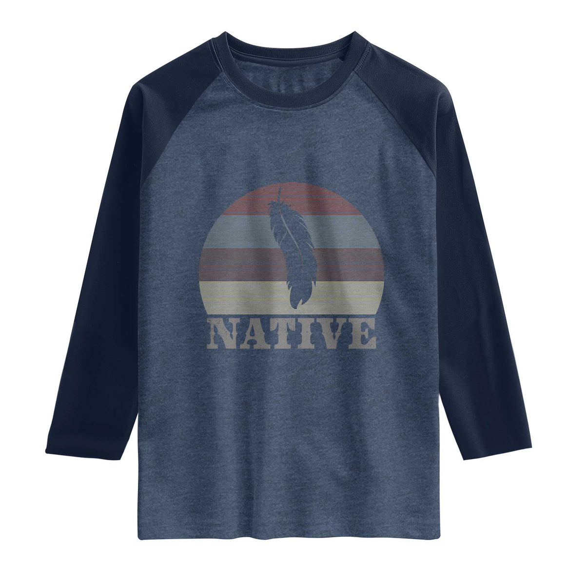 Native Indian American Pride Indigenous Native American Raglan Shirt