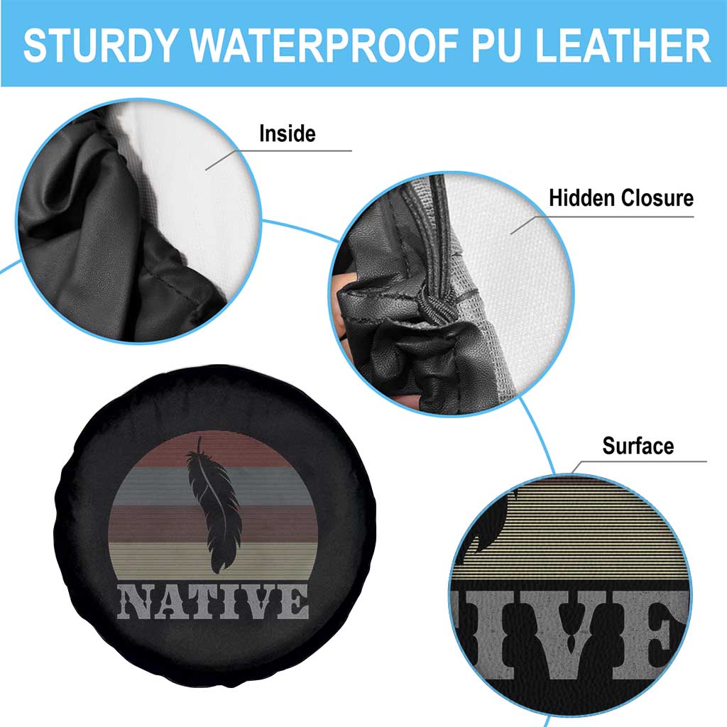 Native Indian American Pride Indigenous Native American Spare Tire Cover