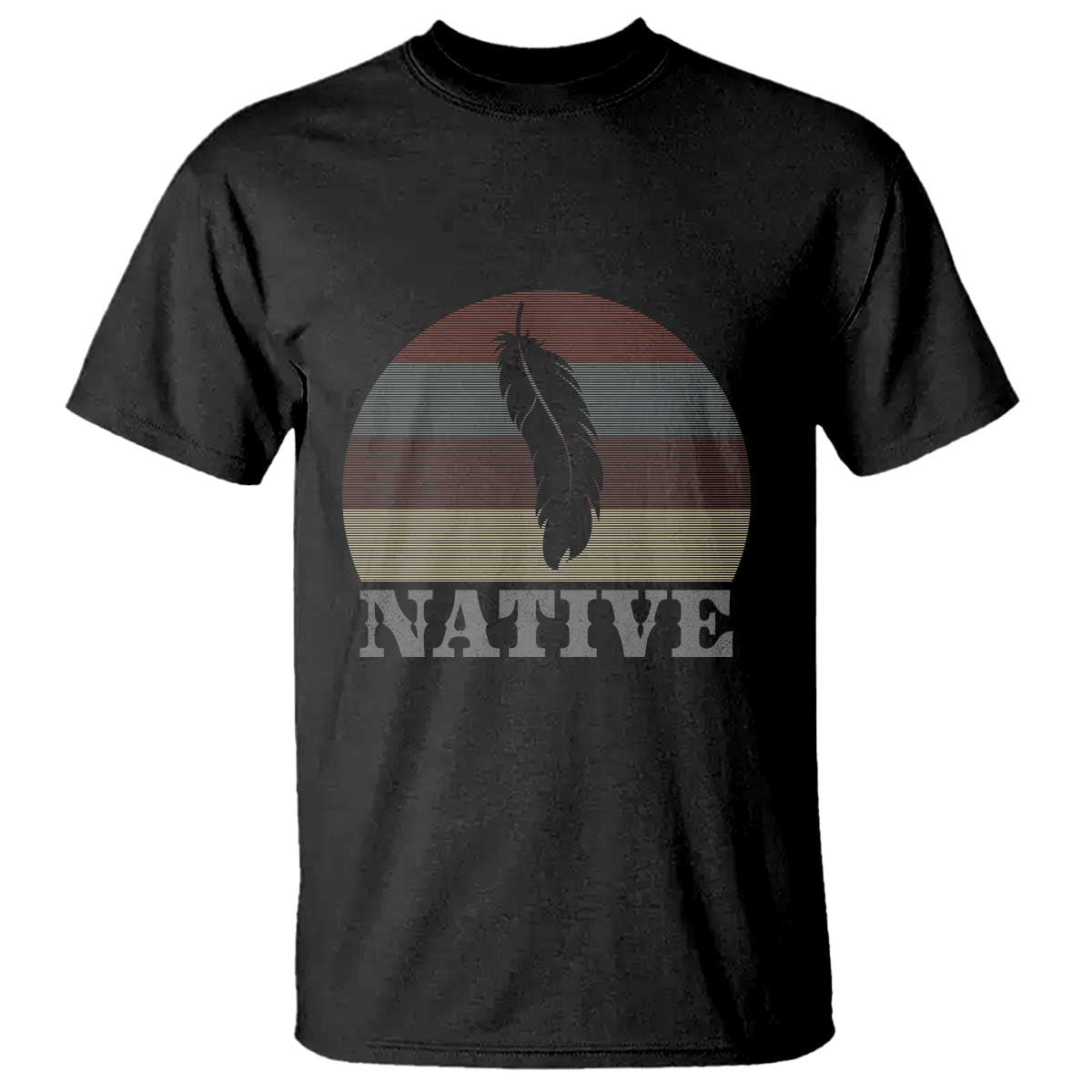 Native Indian American Pride Indigenous Native American T Shirt TS14 Black Print Your Wear