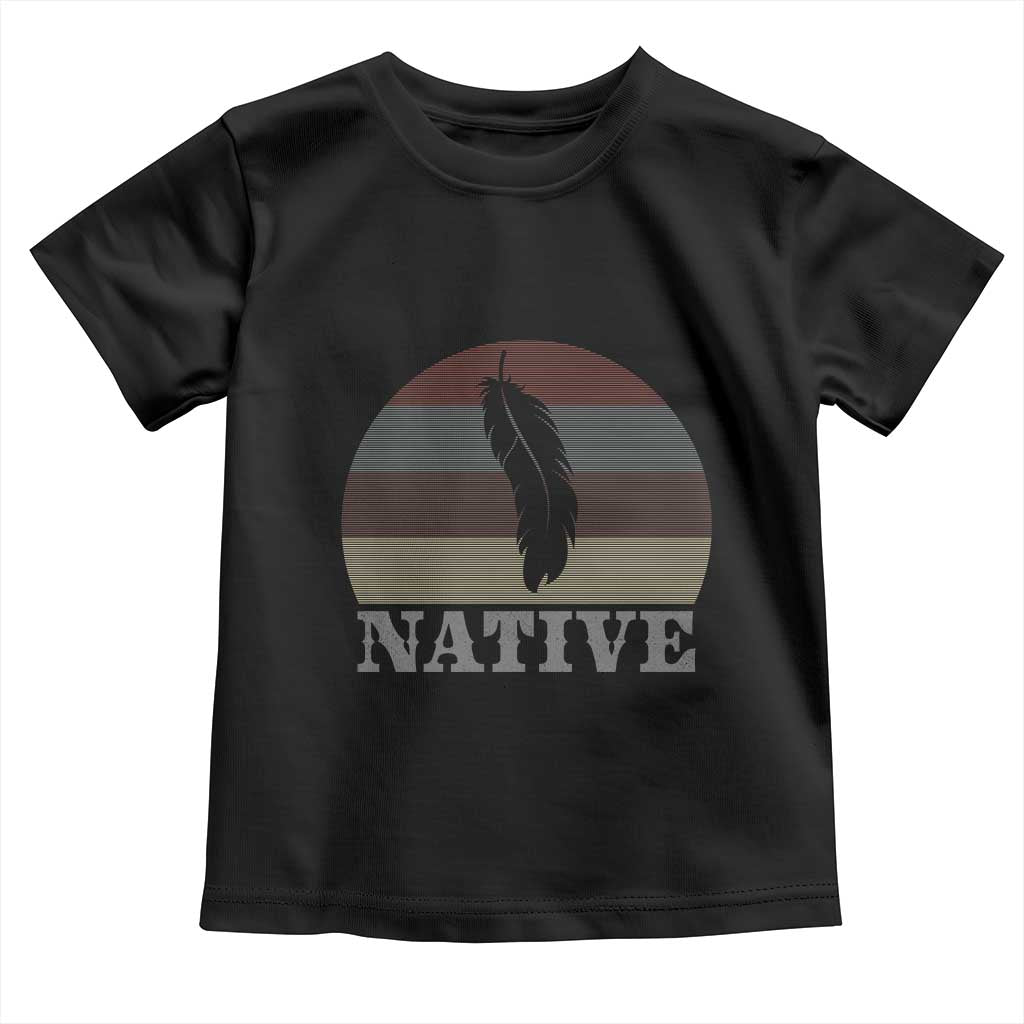 Native Indian American Pride Indigenous Native American Toddler T Shirt TS14 Black Print Your Wear