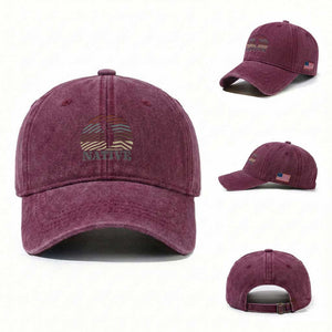 Native Indian American Pride Indigenous Native American Washed Cotton Baseball Cap
