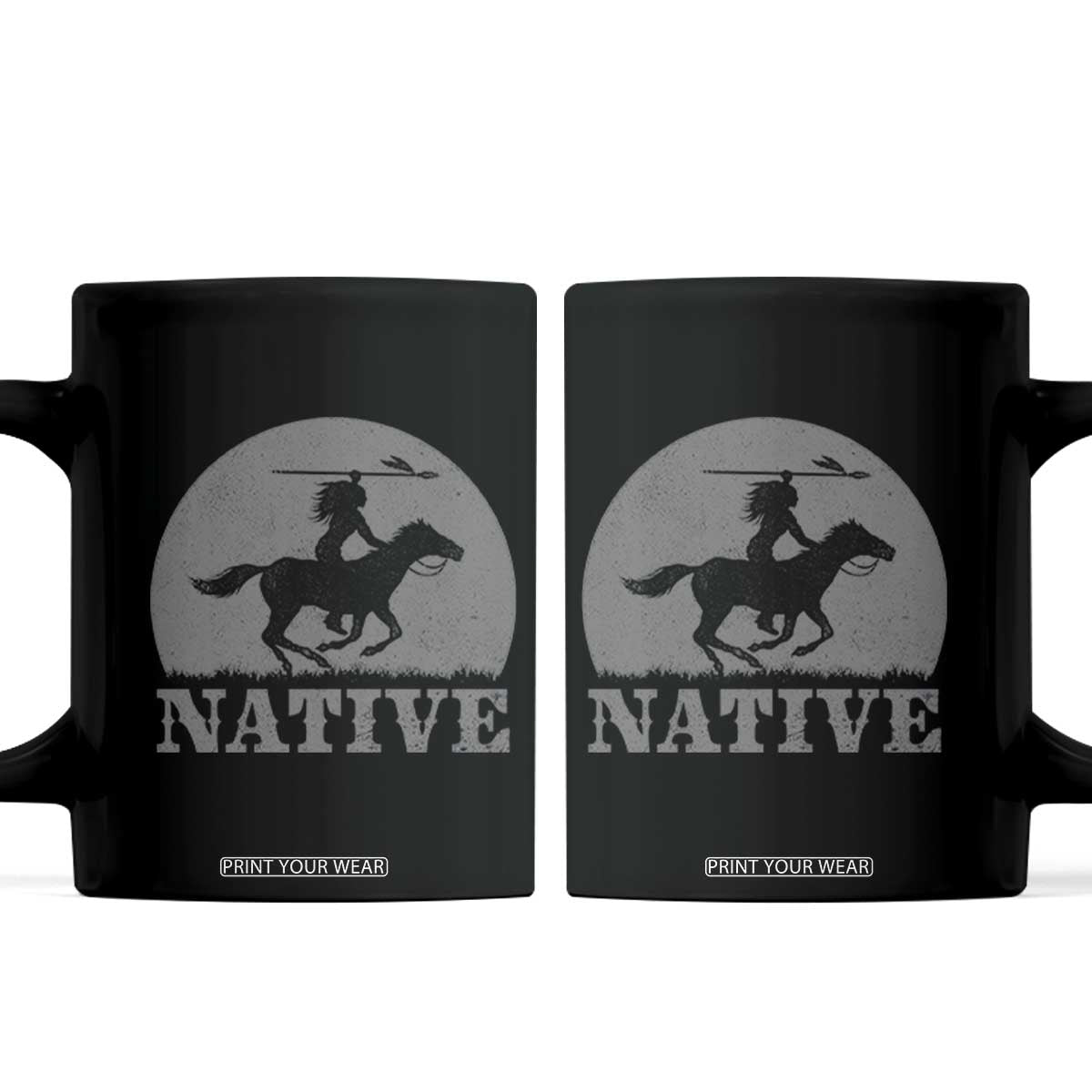 Northwest Native American Knight Pride Mountain Warrior Coffee Mug