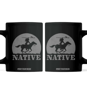 Northwest Native American Knight Pride Mountain Warrior Coffee Mug