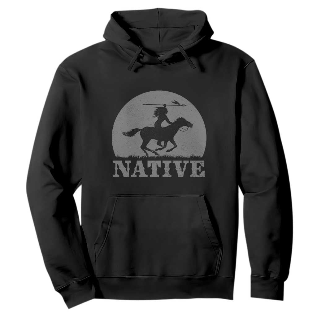 Northwest Native American Knight Pride Mountain Warrior Hoodie TS14 Black Print Your Wear