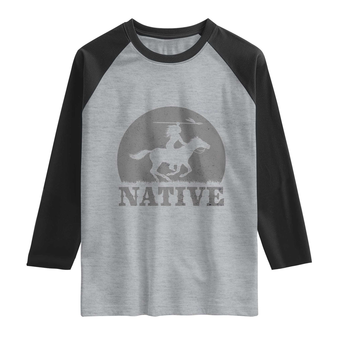 Northwest Native American Knight Pride Mountain Warrior Raglan Shirt