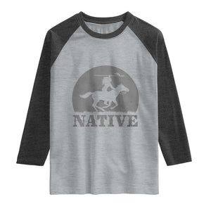 Northwest Native American Knight Pride Mountain Warrior Raglan Shirt