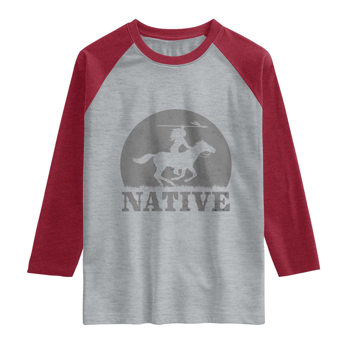 Northwest Native American Knight Pride Mountain Warrior Raglan Shirt