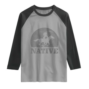 Northwest Native American Knight Pride Mountain Warrior Raglan Shirt