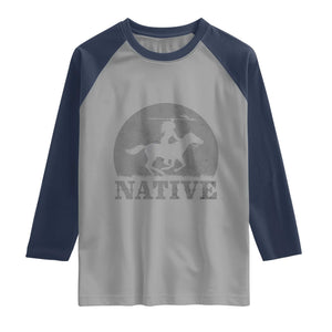 Northwest Native American Knight Pride Mountain Warrior Raglan Shirt