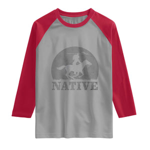 Northwest Native American Knight Pride Mountain Warrior Raglan Shirt