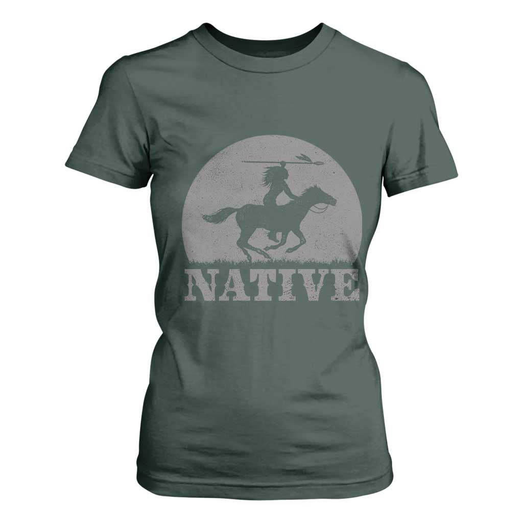 Northwest Native American Knight Pride Mountain Warrior T Shirt For Women