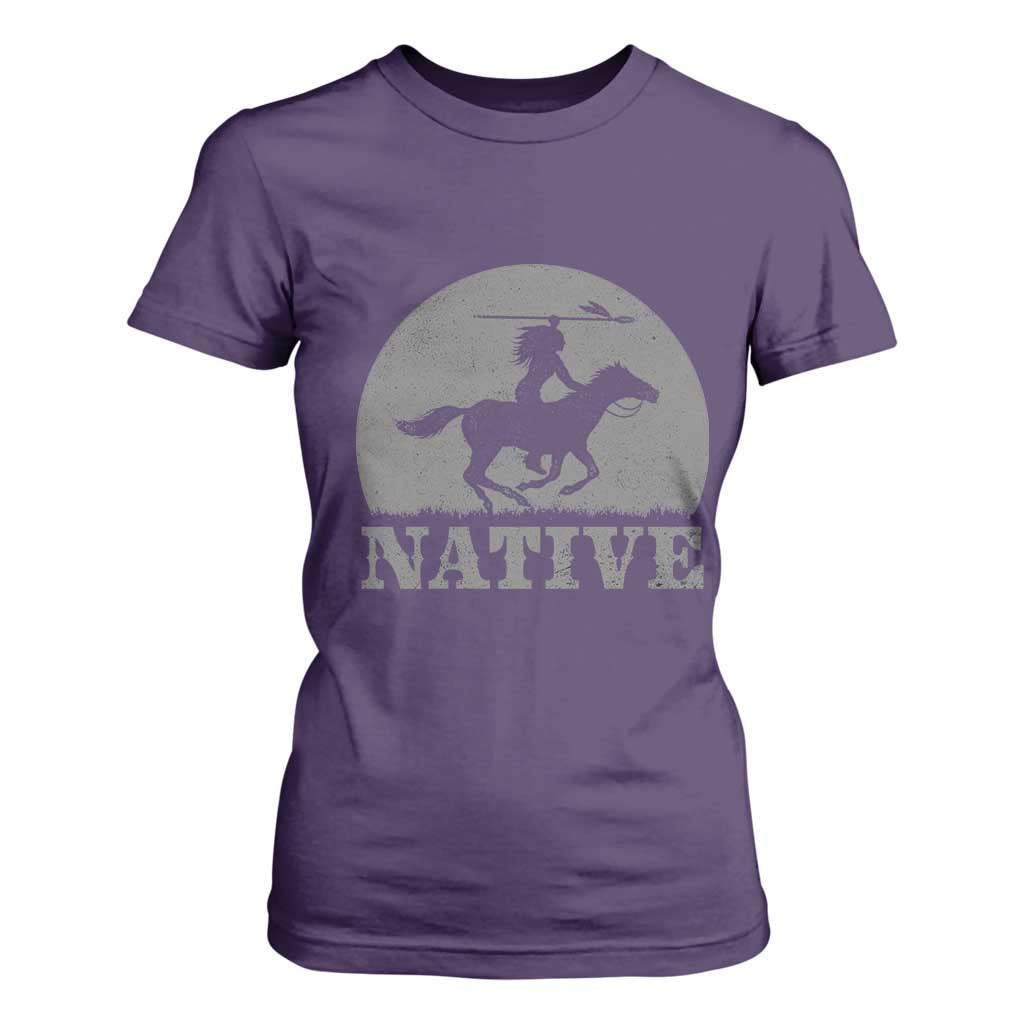 Northwest Native American Knight Pride Mountain Warrior T Shirt For Women