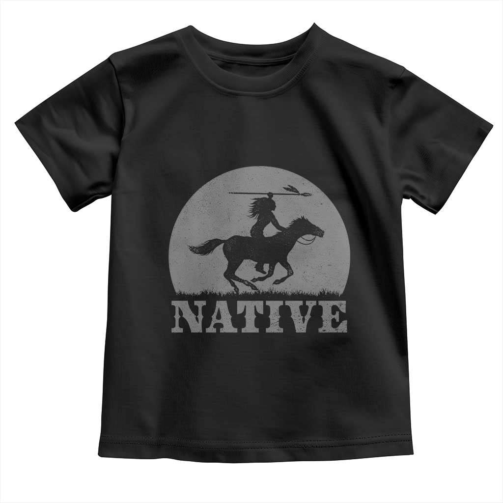 Northwest Native American Knight Pride Mountain Warrior Toddler T Shirt TS14 Black Print Your Wear