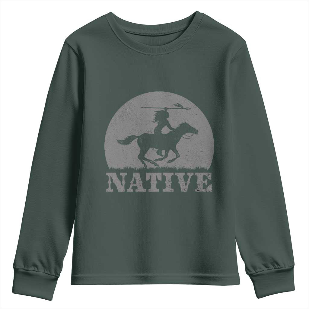 Northwest Native American Knight Pride Mountain Warrior Youth Sweatshirt