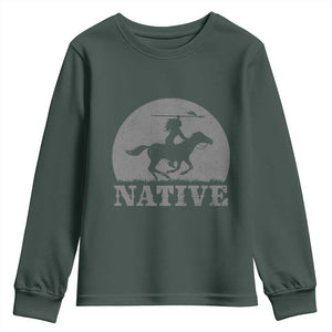 Northwest Native American Knight Pride Mountain Warrior Youth Sweatshirt