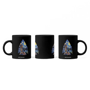 Native American Arrowhead Hunter Starry Night Coffee Mug