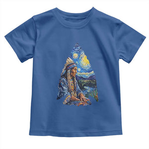 Native American Arrowhead Hunter Starry Night Toddler T Shirt
