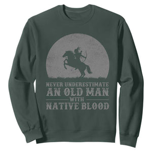 Never Underestimate An Old Man Native American Warrior Sweatshirt